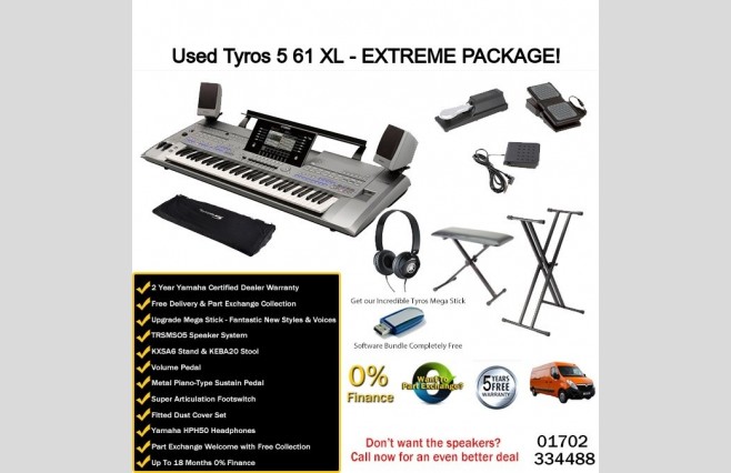Yamaha Tyros 5 61 Note XL Extreme Package - Image 1